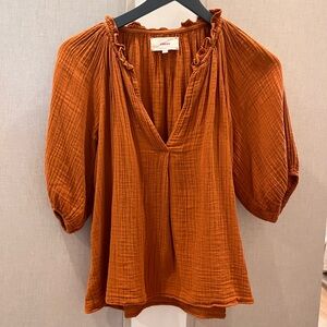 super cute rust Xirena blouse, gently worn